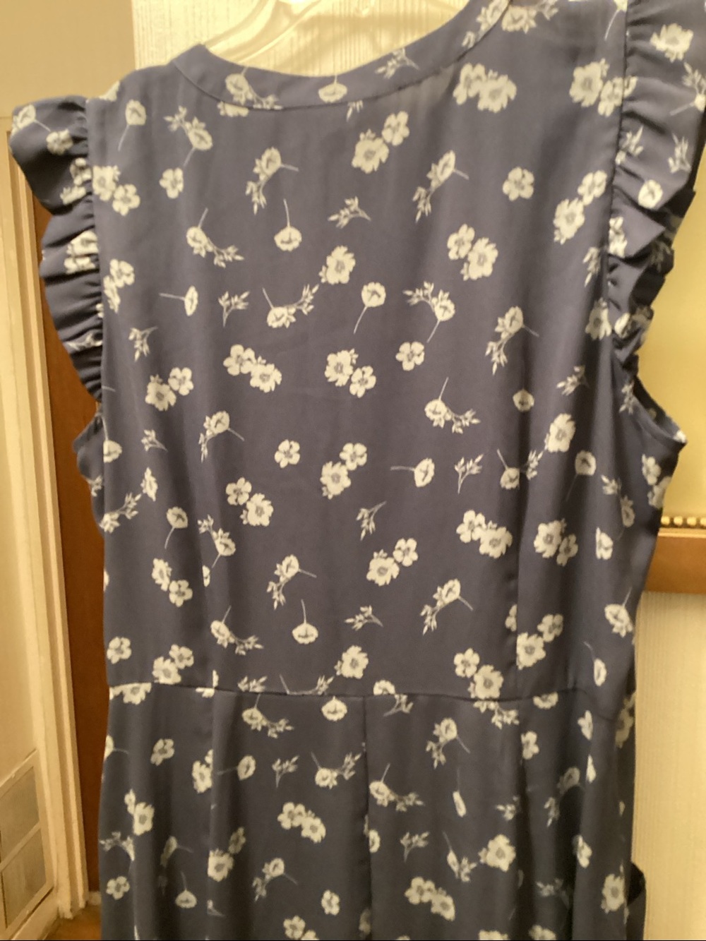Simply Vera Vera Wang Blue Floral Maxi Dress - Picture 7 of 8